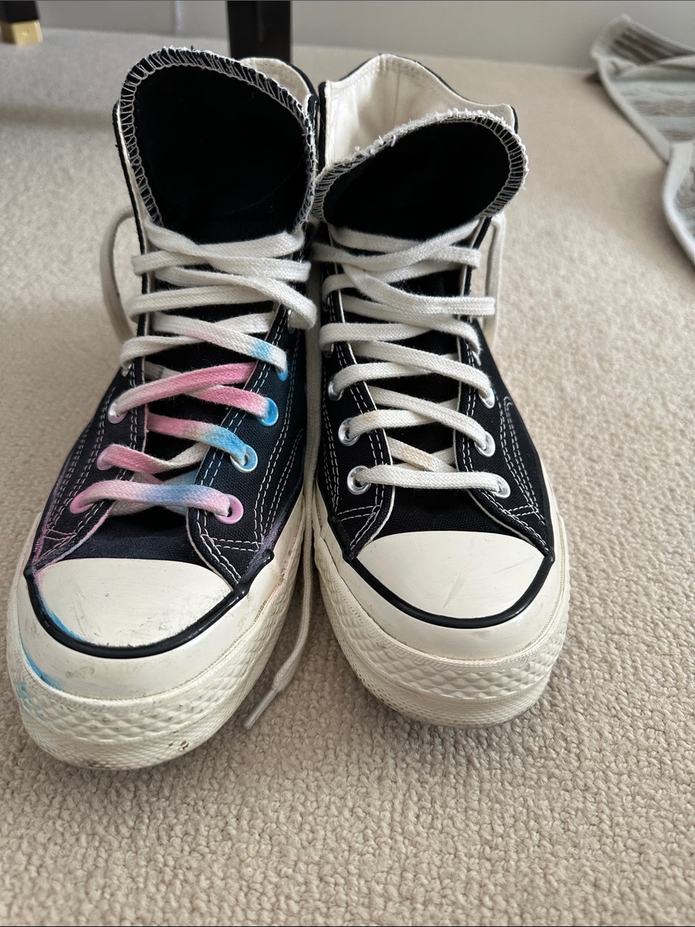 Artsy Classic Black High-Top Canvas Chuck Sneakers
